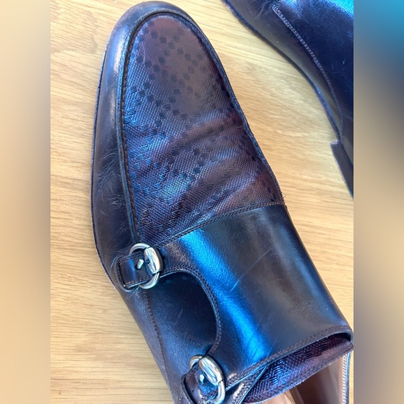 Gucci dark brown Men's Loafers with double monk straps - Picture 8 of 13